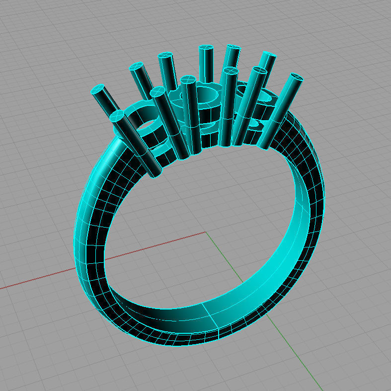 Fine Jewelry Women Trilogy Ring  Anello trilogy classic TR18 3D print model_3