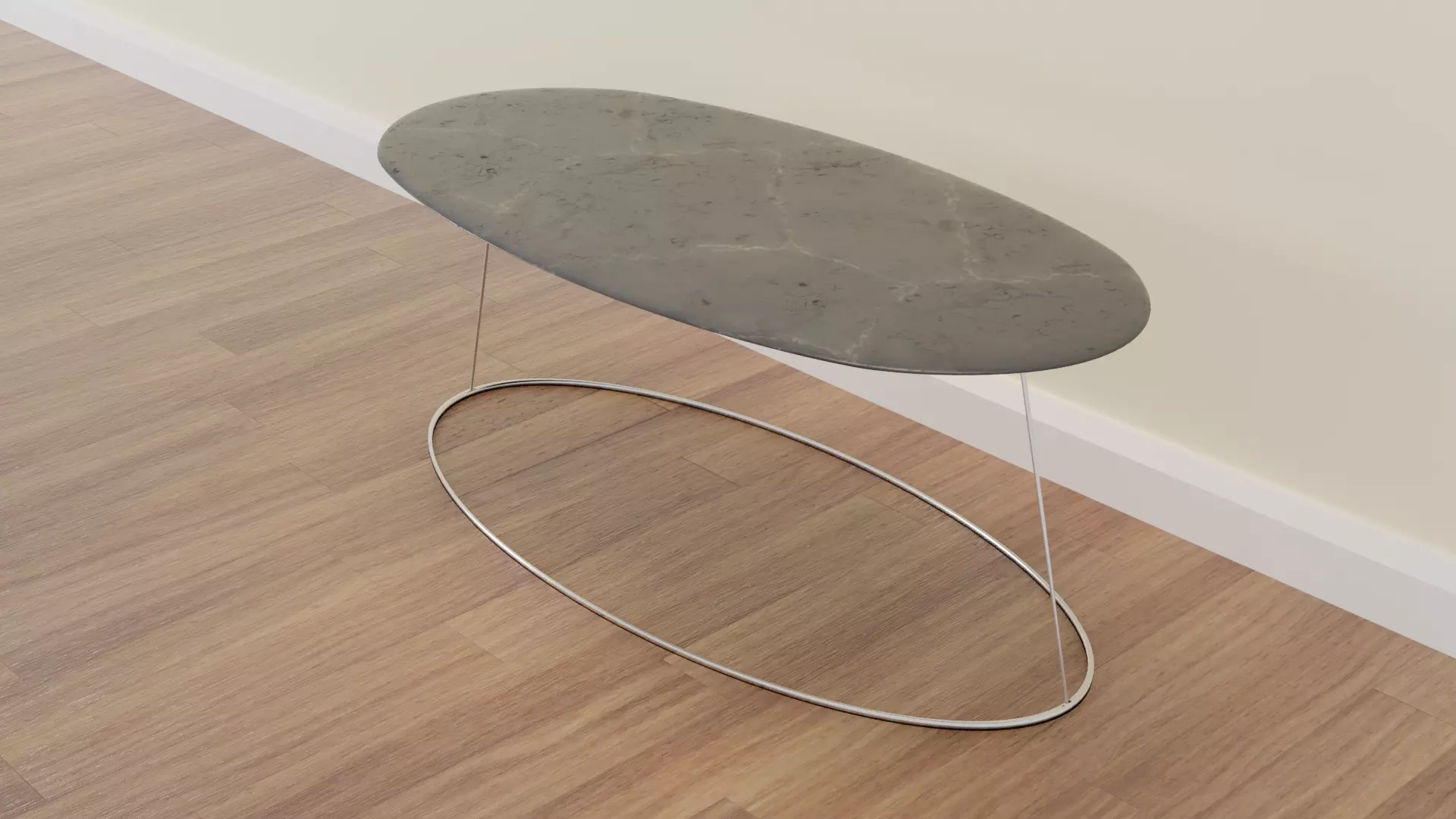 MarbleRoundMinimalisticTable coffee table with marble top Free 3D model