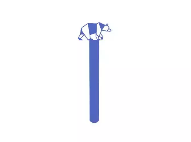 Bookmark panda stick