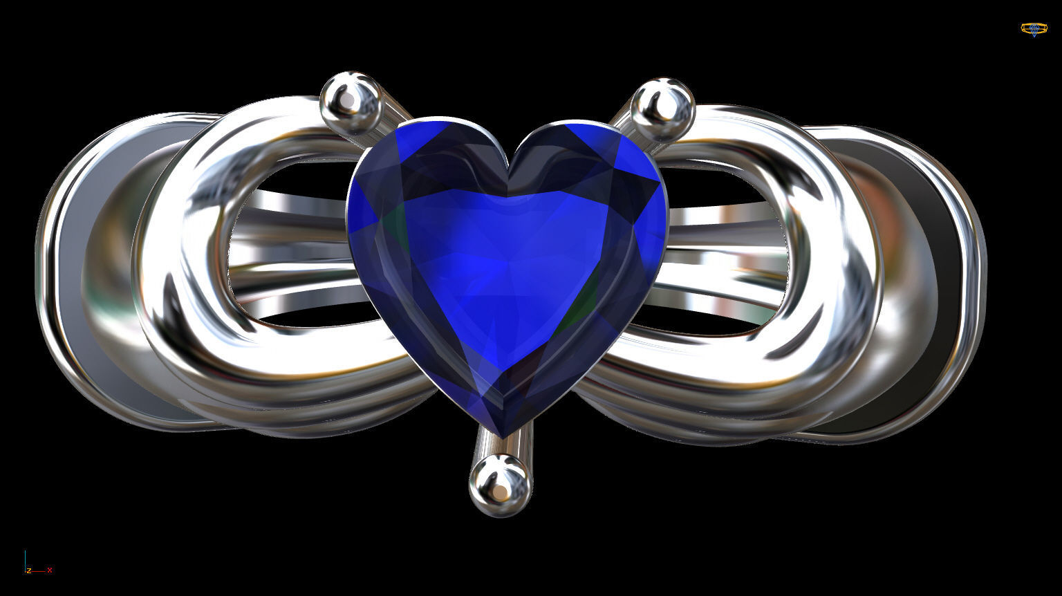 Hand Heart Ring 3D print model_3