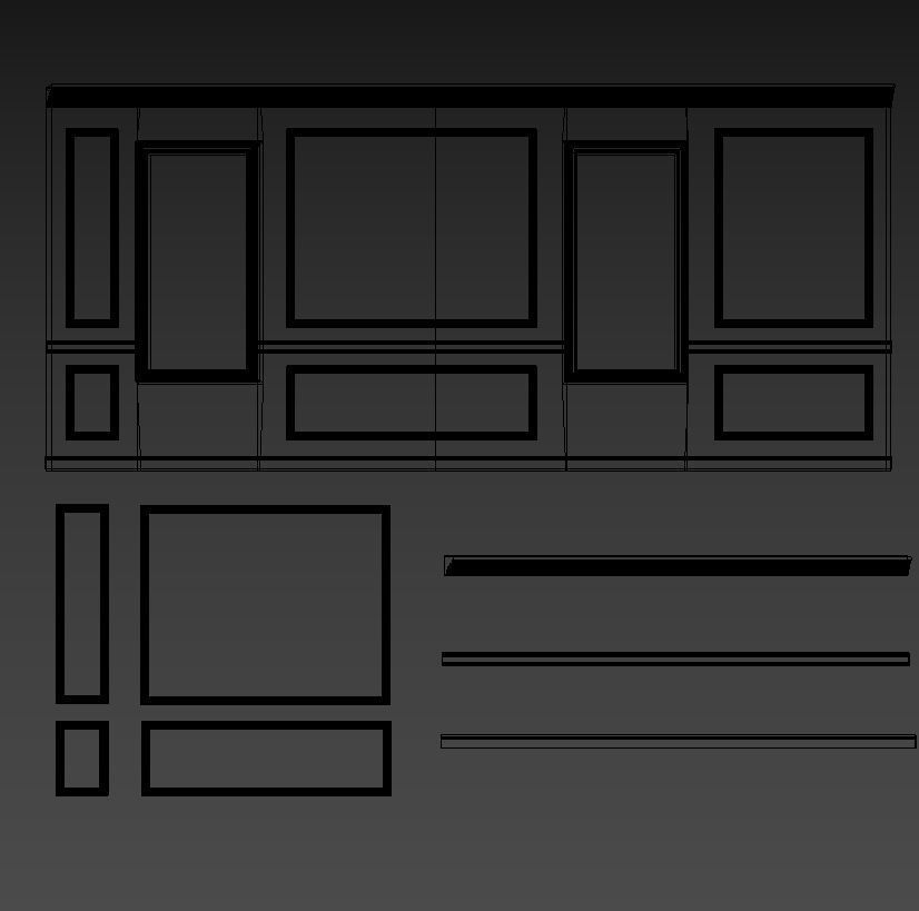 Molding Pack  3D model_3