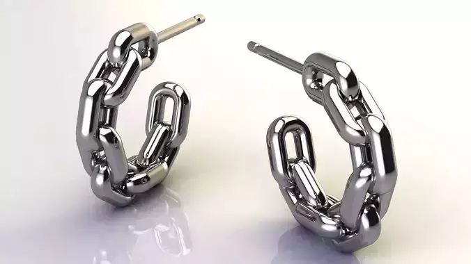 Chain Earring size 15 mm