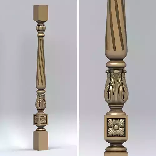 Baluster 001 3D model