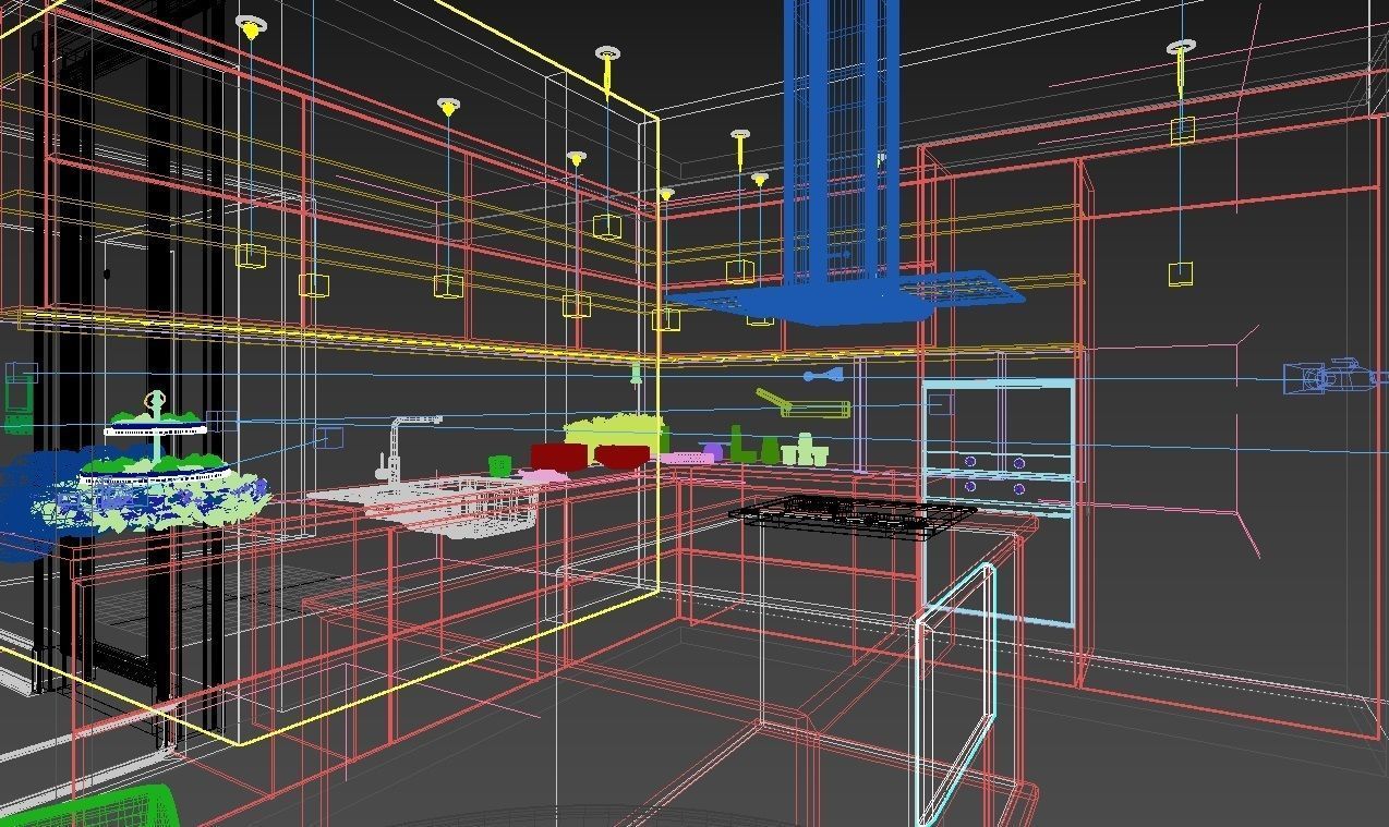 Modern Kitchen 3D model_6