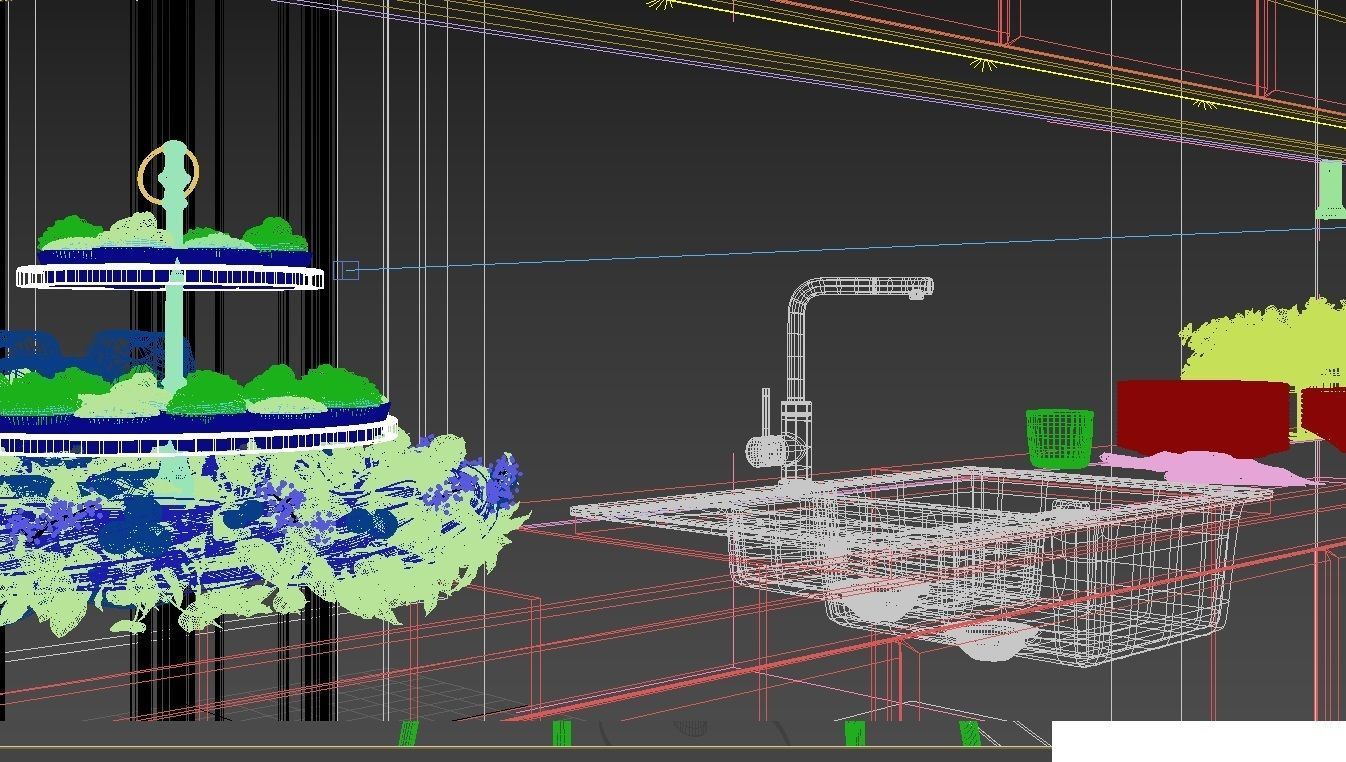 Modern Kitchen 3D model_4