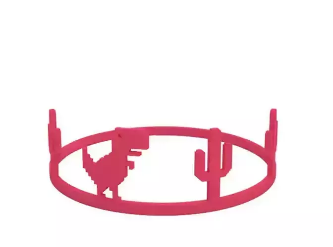 Bracelet dinosaur crown with cactus