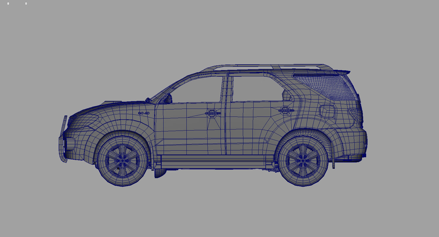 toyota fortuner car 3d model 3D model_6