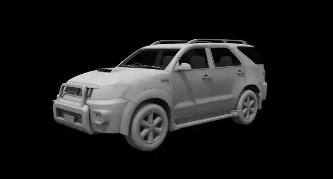 toyota fortuner car 3d model