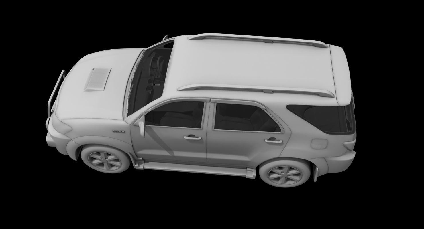 toyota fortuner car 3d model 3D model_3