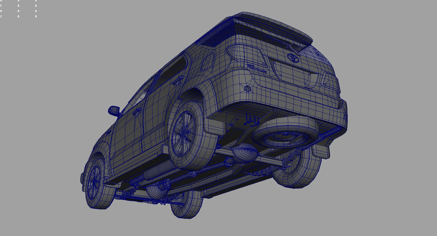 toyota fortuner car 3d model 3D model_7
