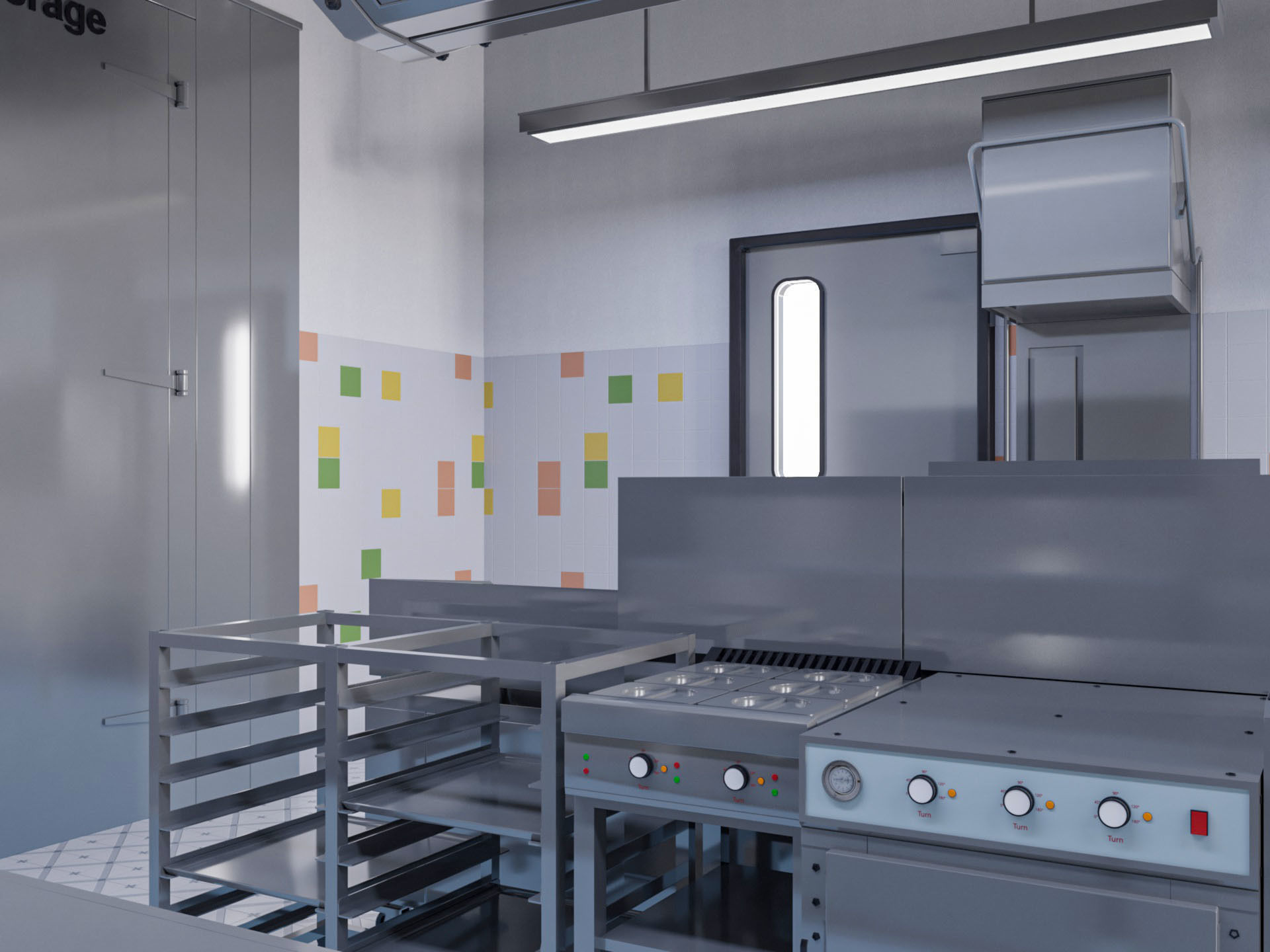 Commercial Kitchen 2 3D model_8