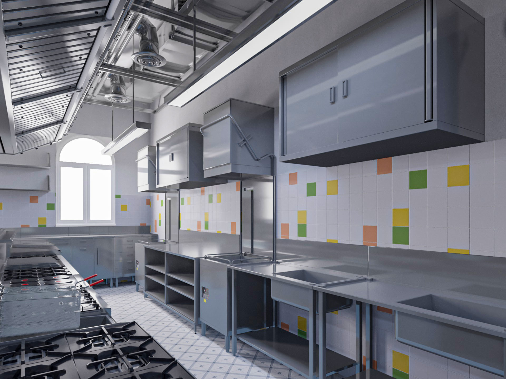 Commercial Kitchen 2 3D model_12