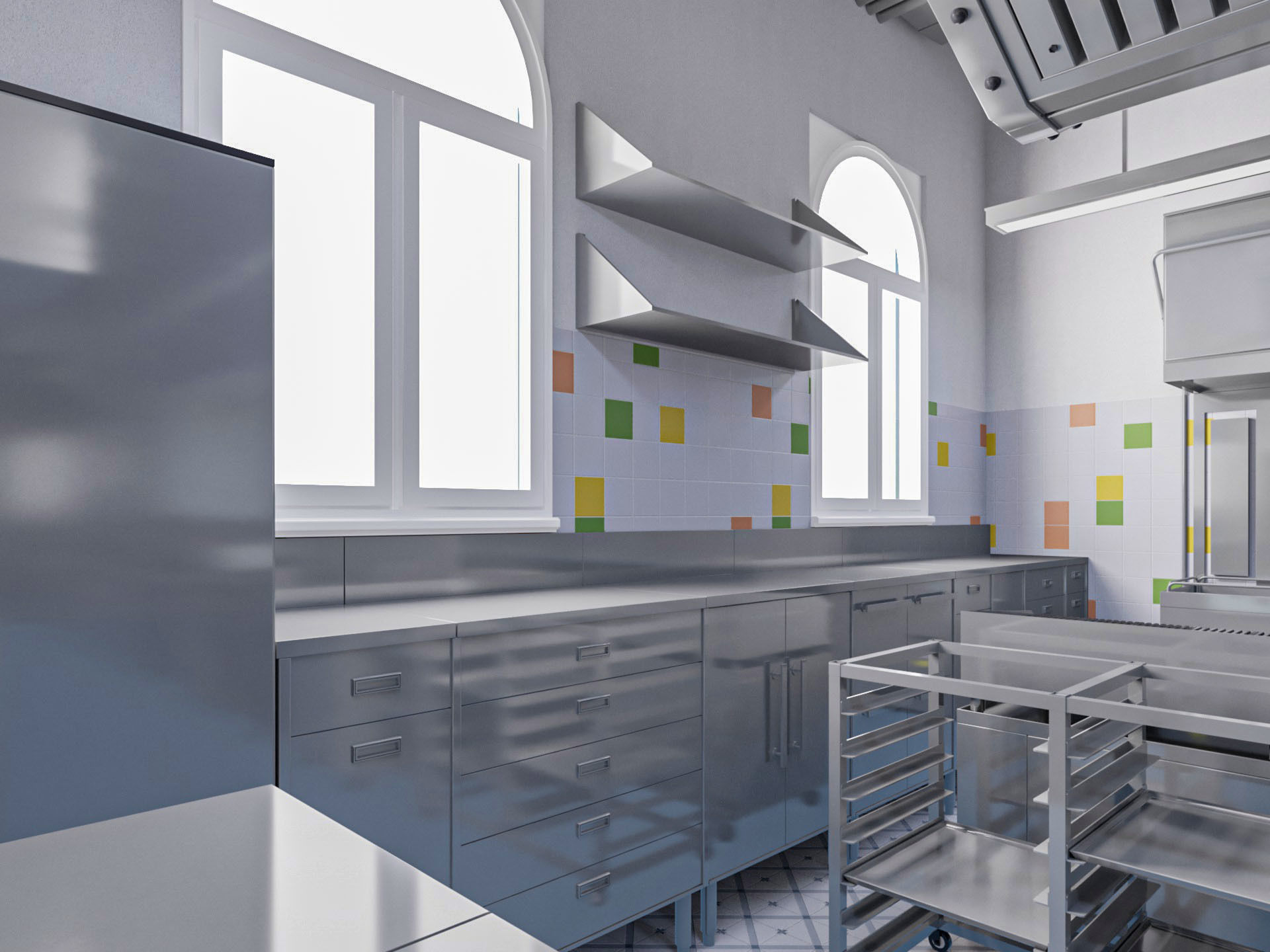 Commercial Kitchen 2 3D model_14