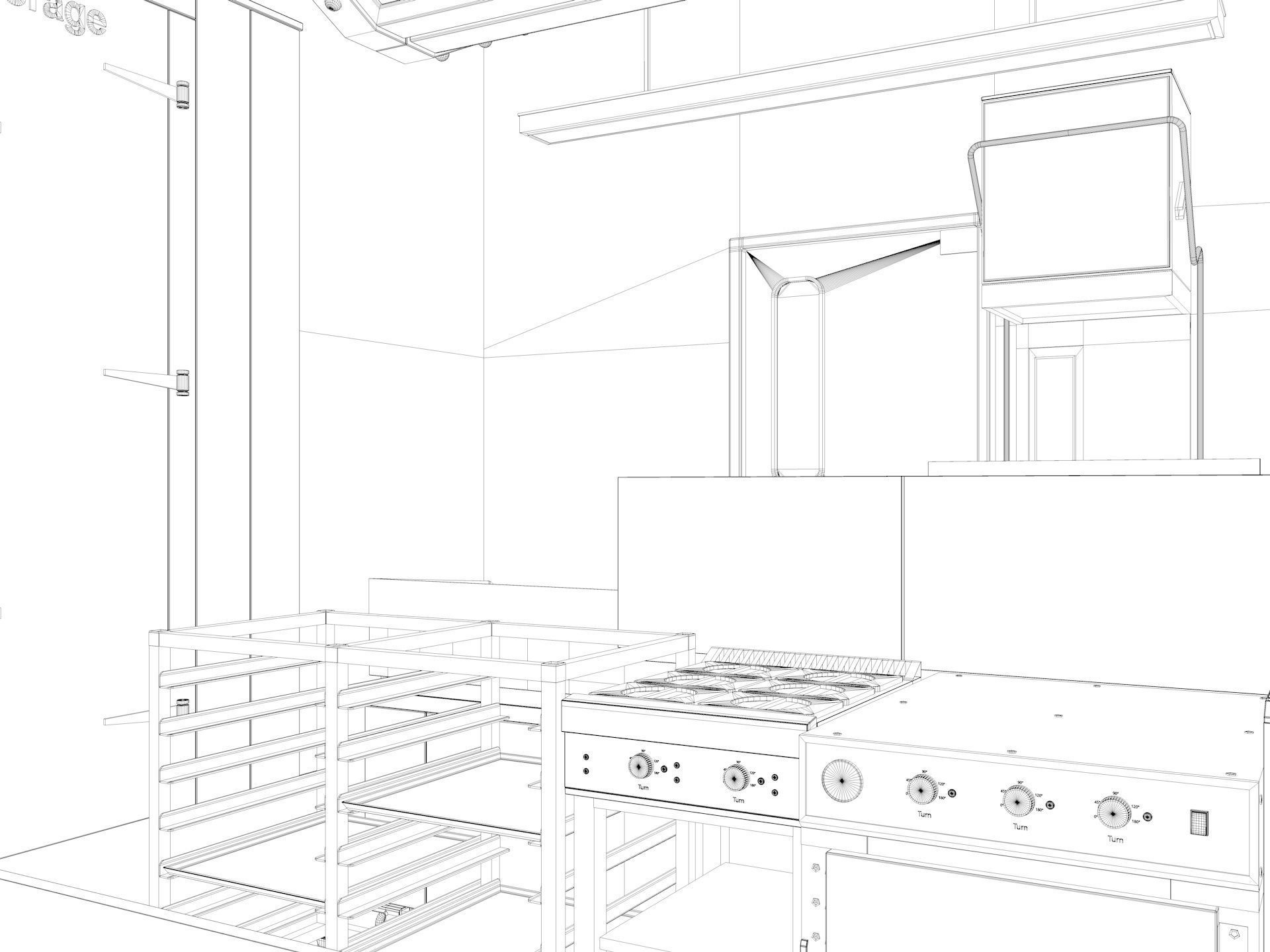 Commercial Kitchen 2 3D model_18