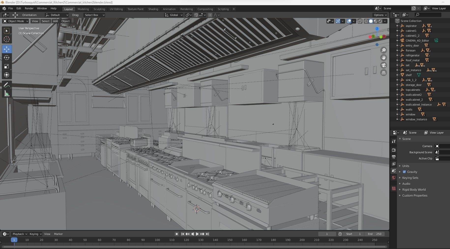 Commercial Kitchen 2 3D model_31