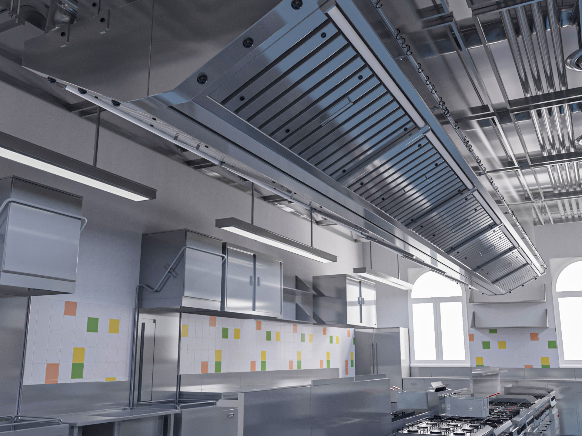 Commercial Kitchen 2 3D model_10