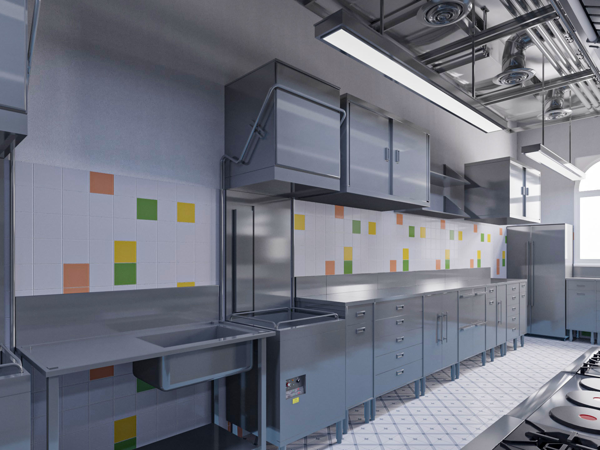 Commercial Kitchen 2 3D model_11