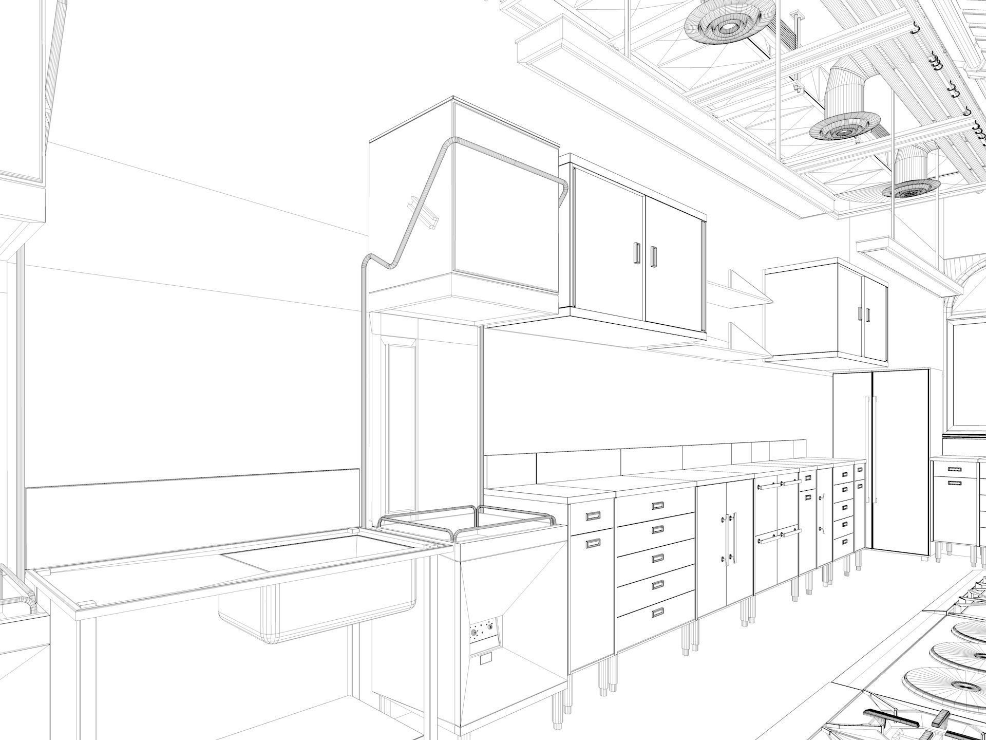 Commercial Kitchen 2 3D model_26