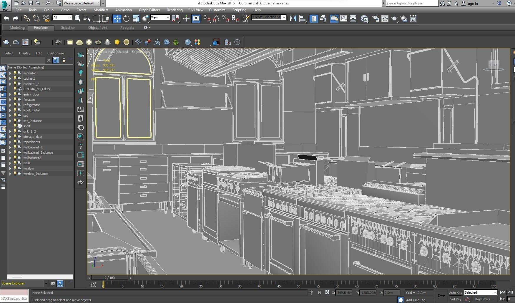 Commercial Kitchen 2 3D model_33