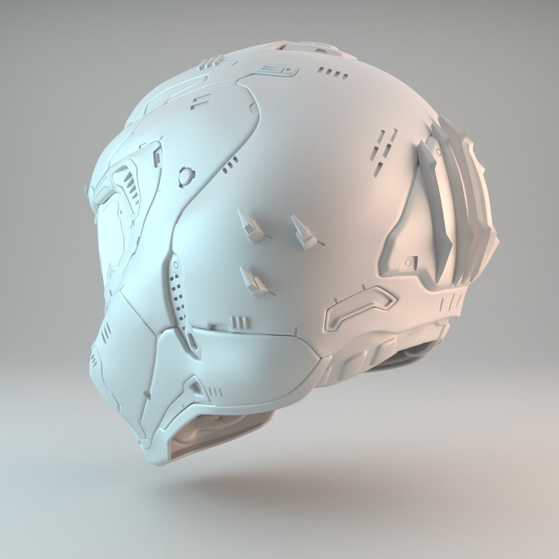 Doom Eternal Slayer Helmet 3D print model_10