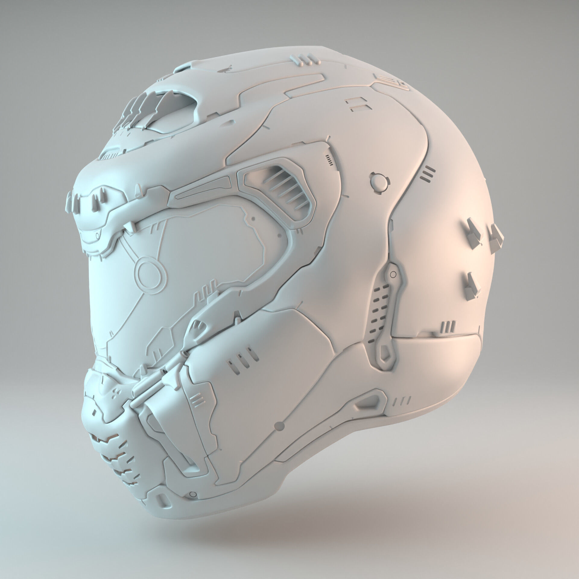 Doom Eternal Slayer Helmet 3D print model_6