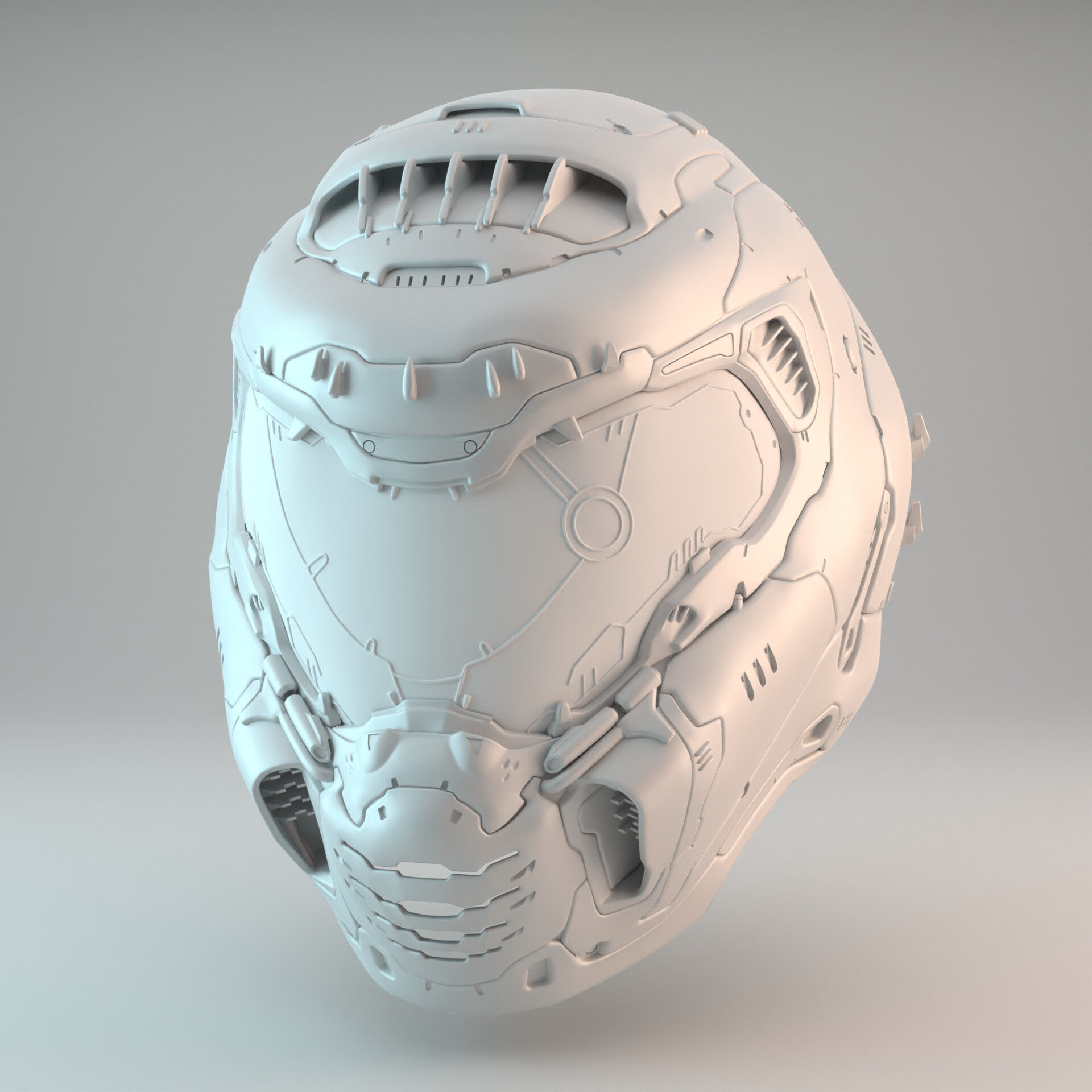 Doom Eternal Slayer Helmet 3D print model_4
