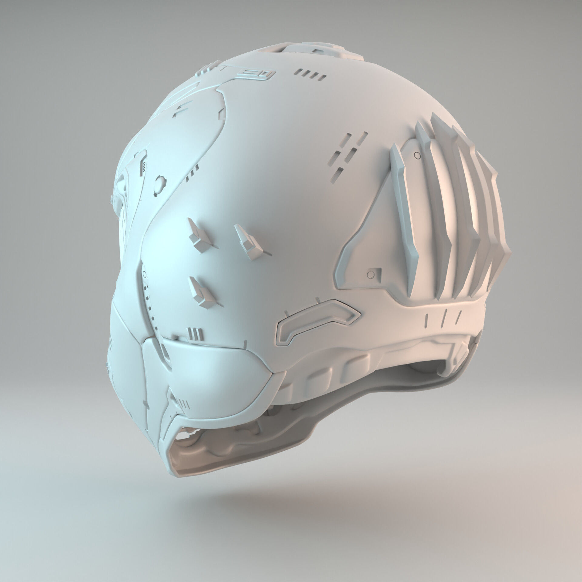 Doom Eternal Slayer Helmet 3D print model_11