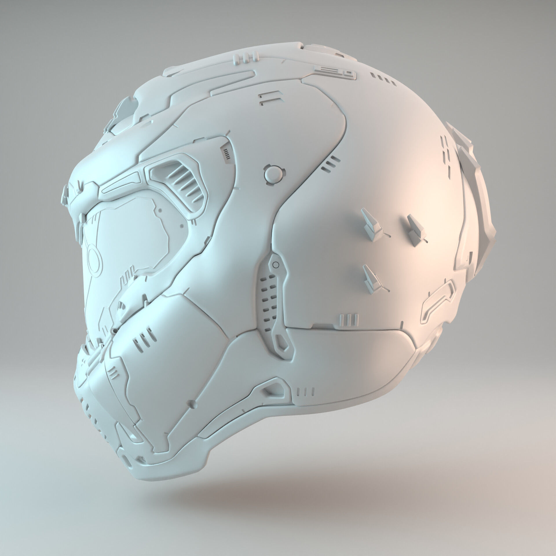 Doom Eternal Slayer Helmet 3D print model_8