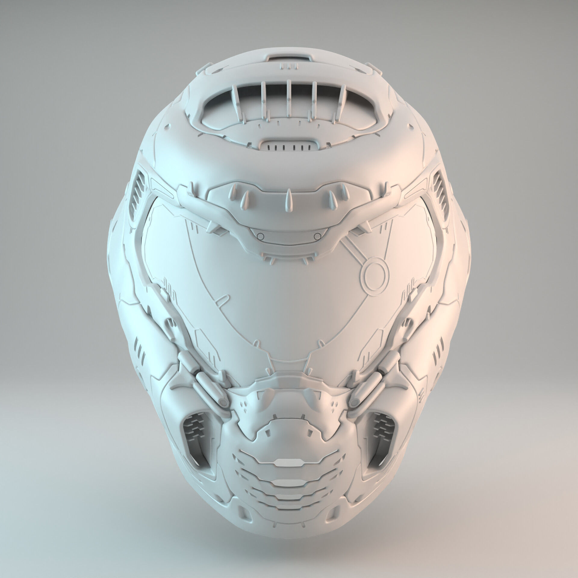 Doom Eternal Slayer Helmet 3D print model_3