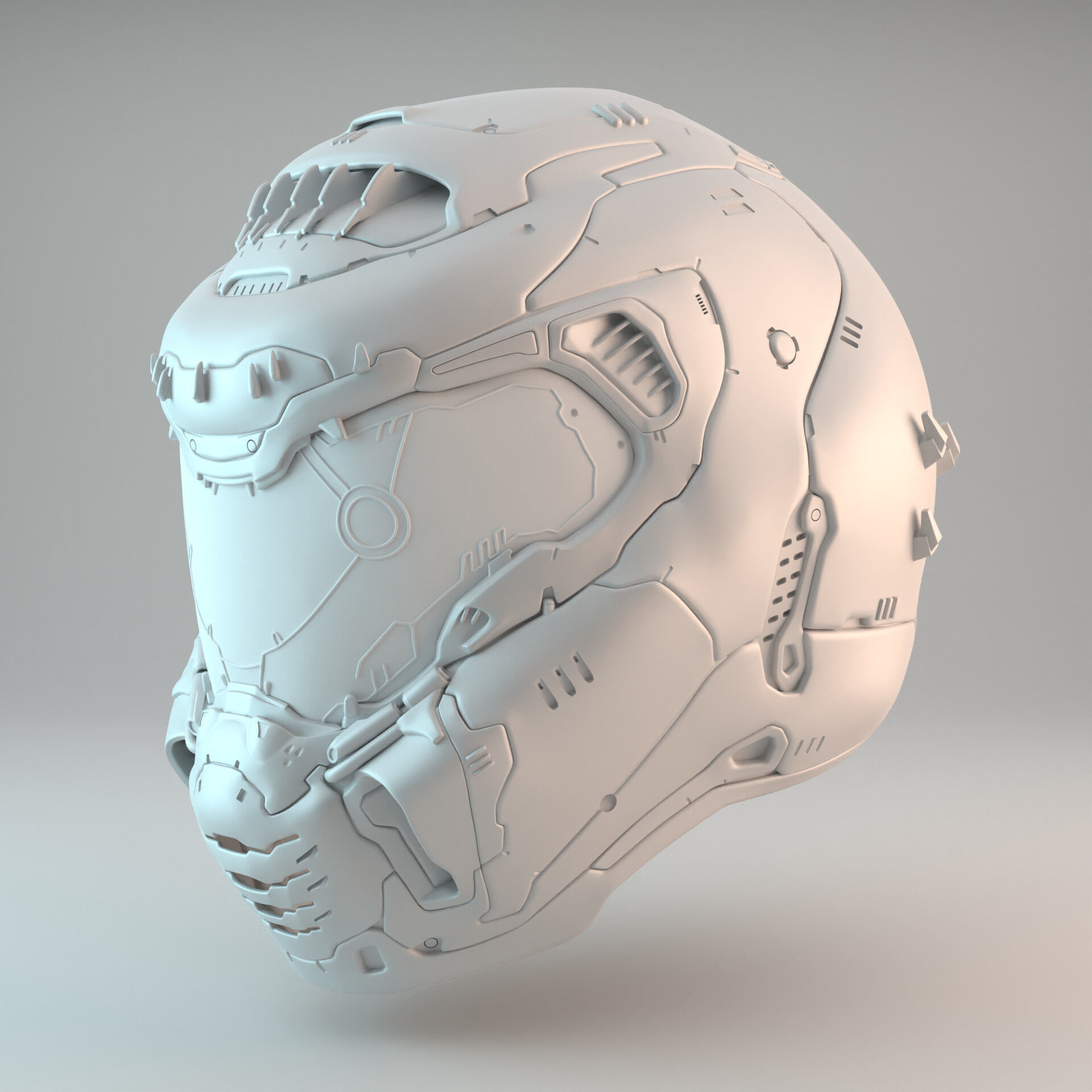 Doom Eternal Slayer Helmet 3D print model_5