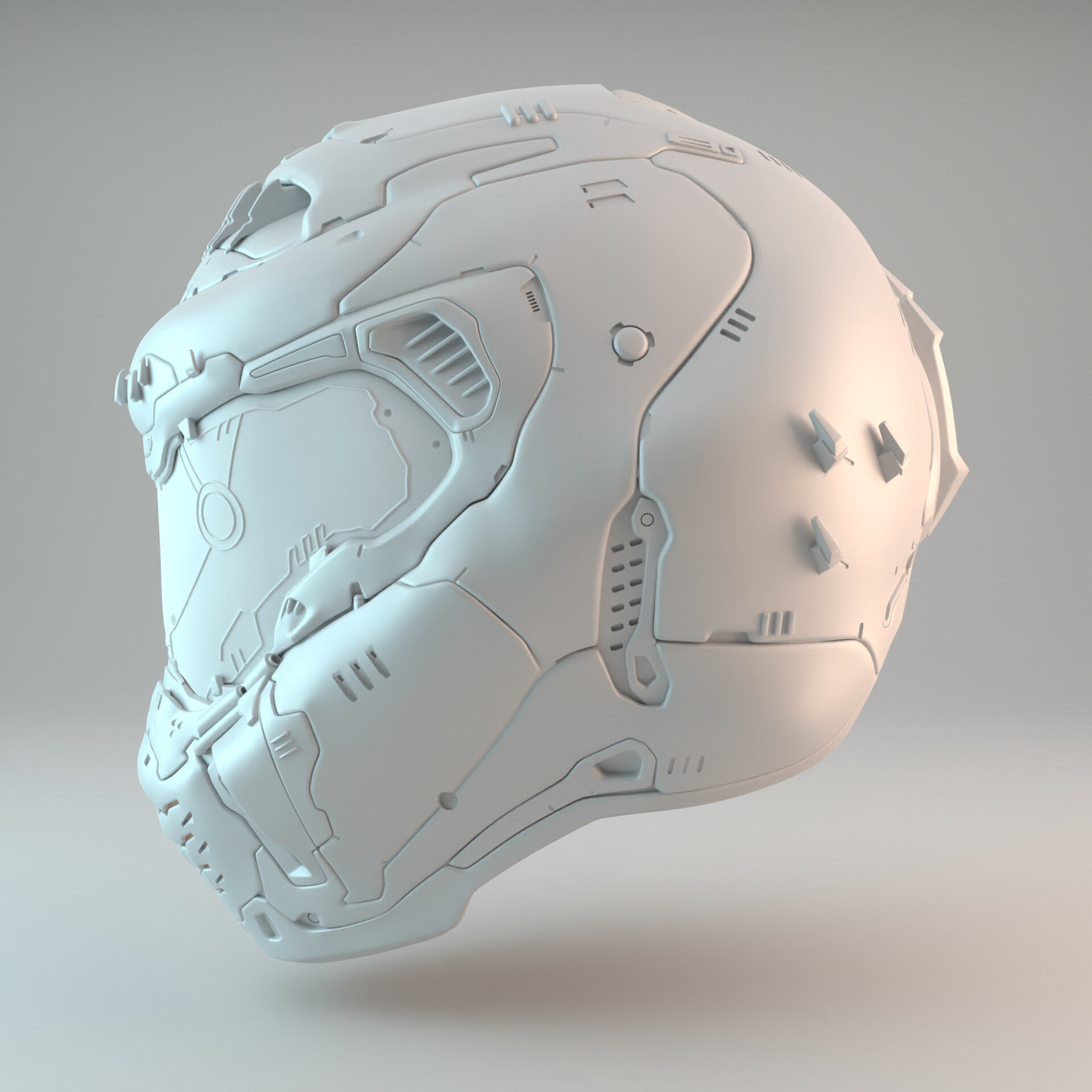 Doom Eternal Slayer Helmet 3D print model_7