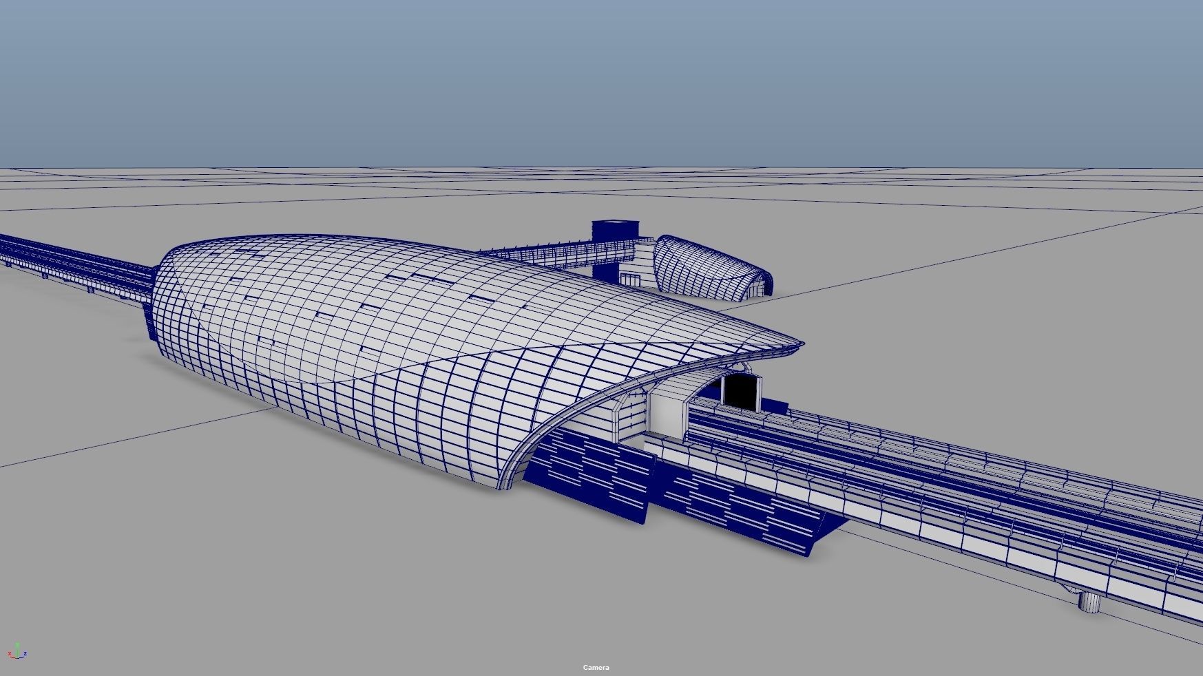 dubai metro stations with train 3D model_19