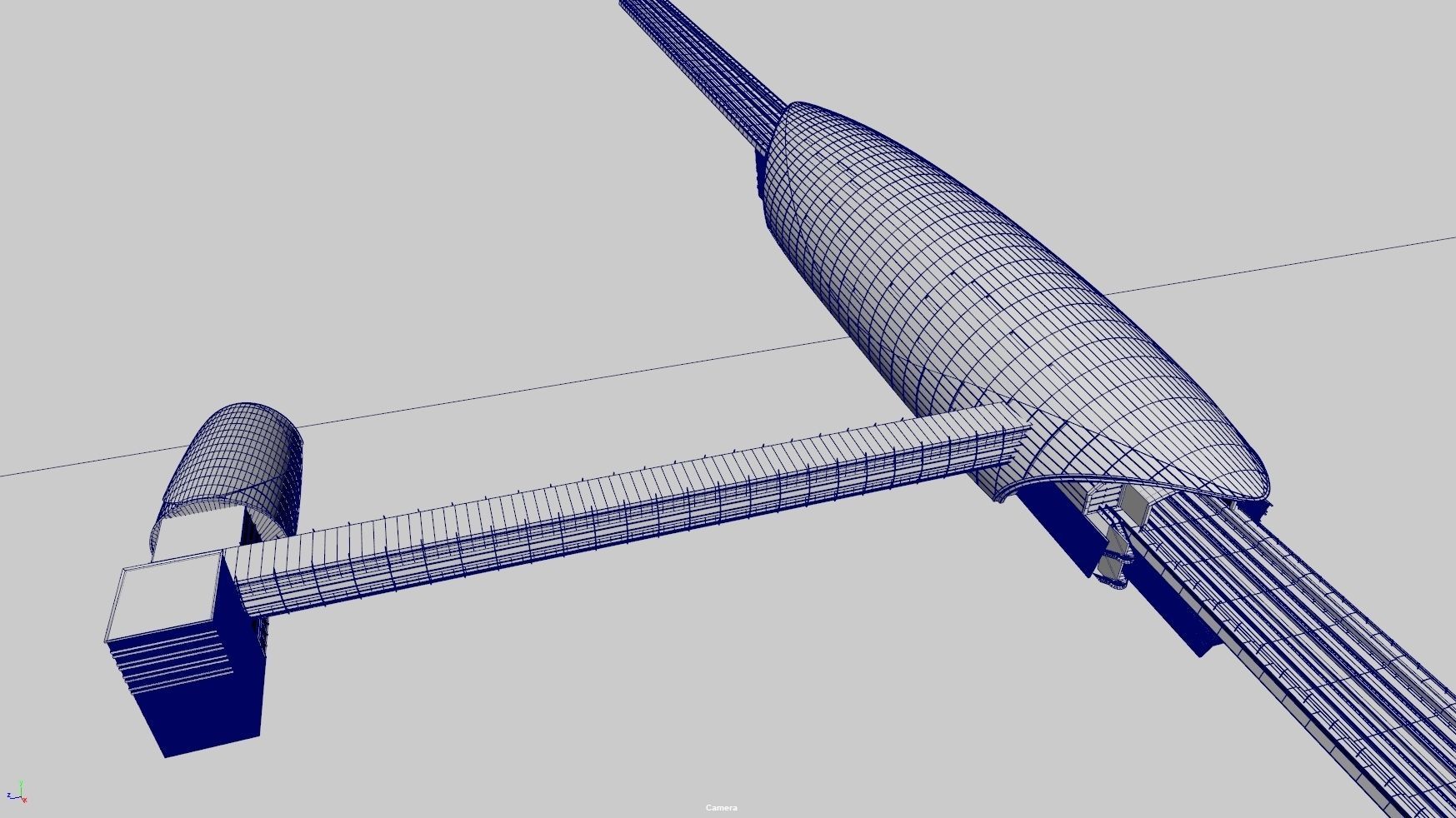 dubai metro stations with train 3D model_4