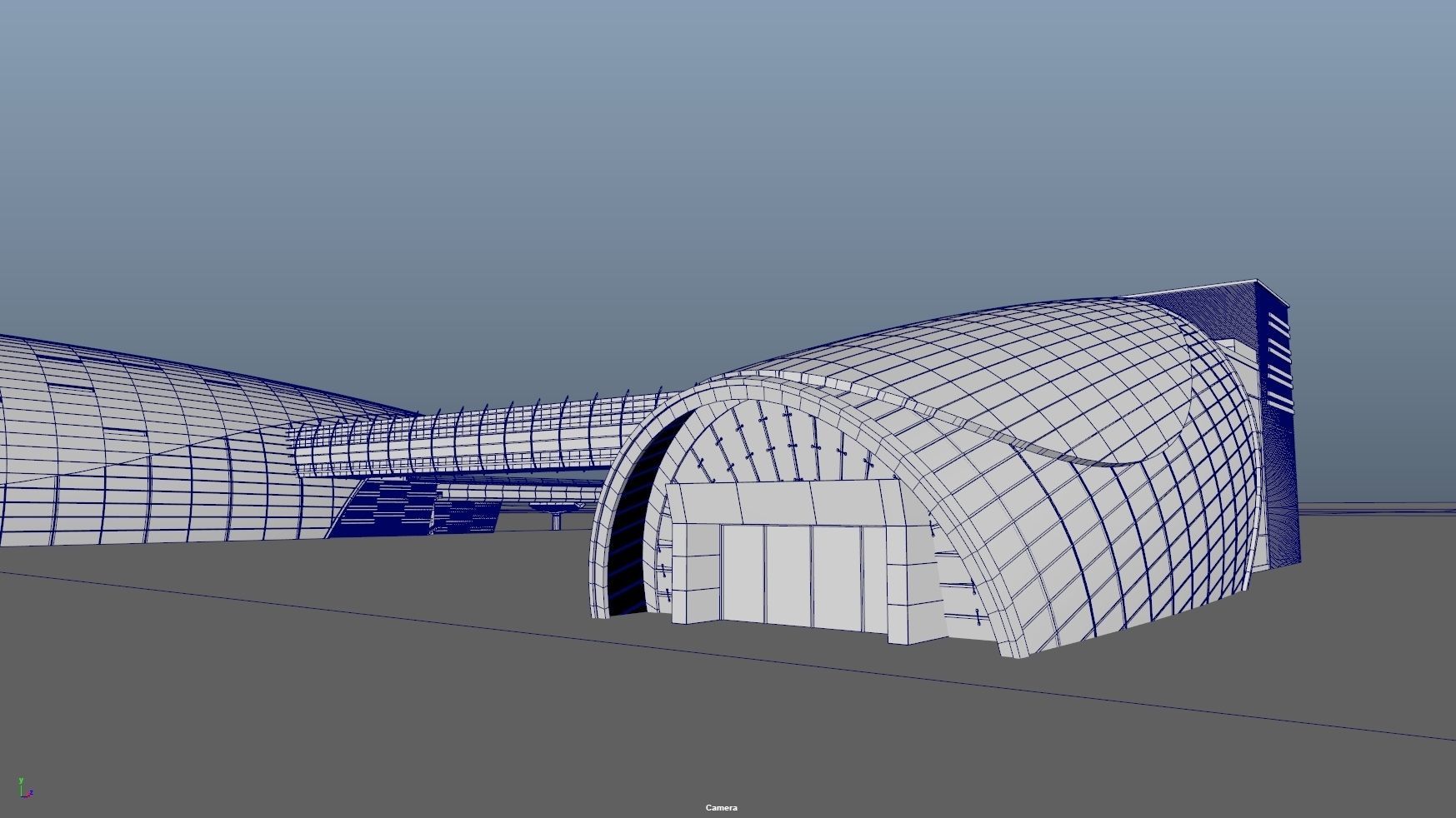 dubai metro stations with train 3D model_15