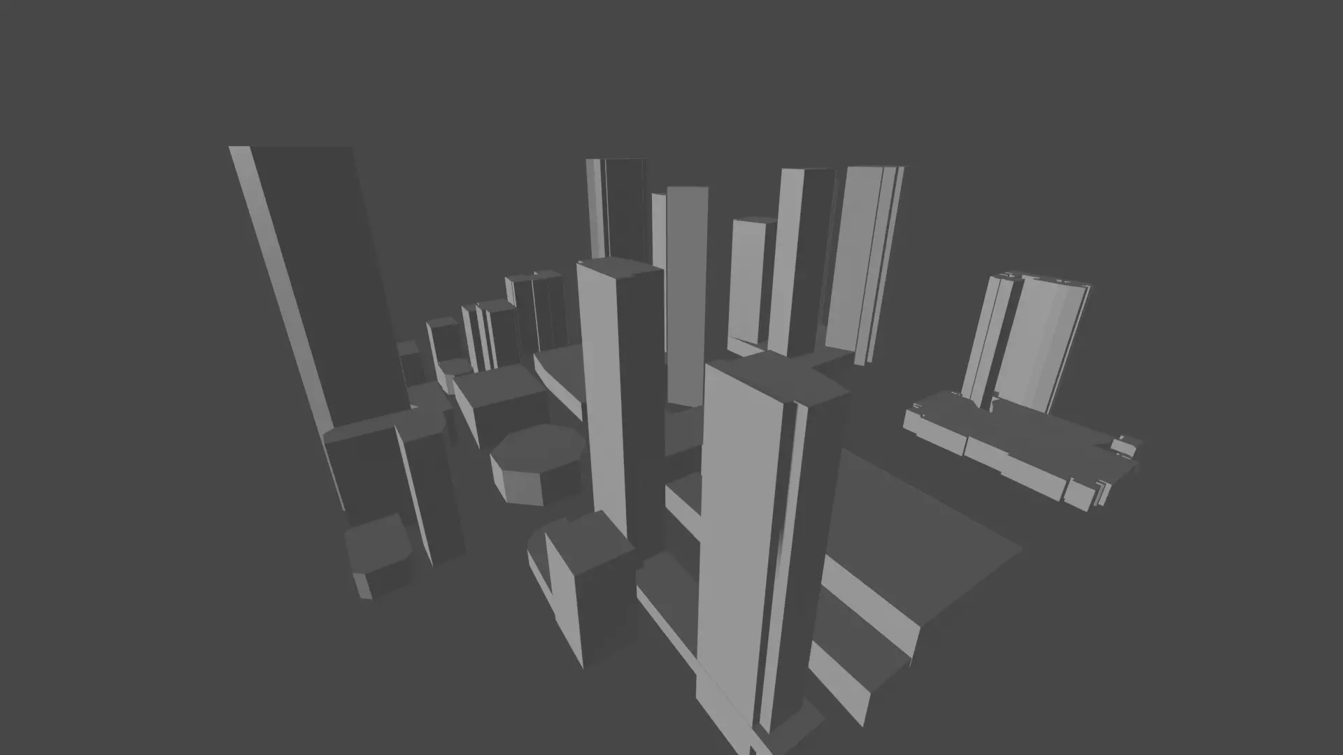 High Rise Buildings Free low-poly 3D model_0
