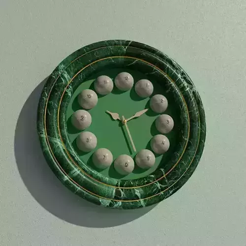 Wall clock billiard