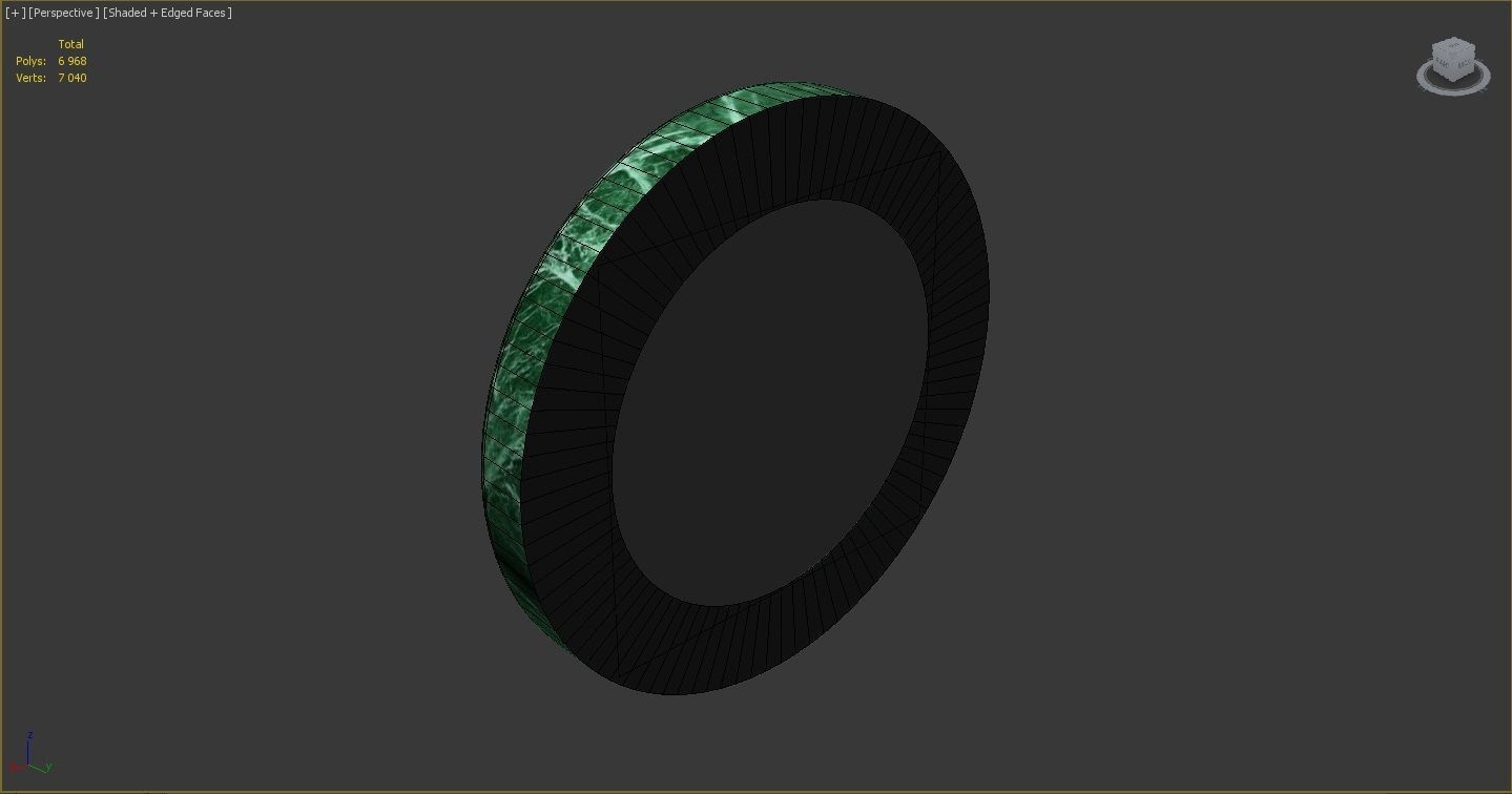 Wall clock billiard 3D model_10