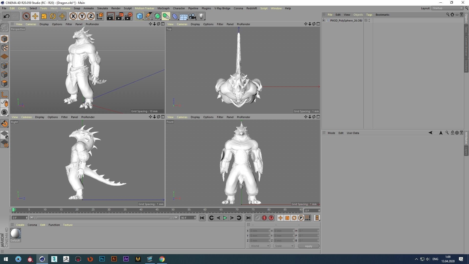 Dragon warrior 3D model_8
