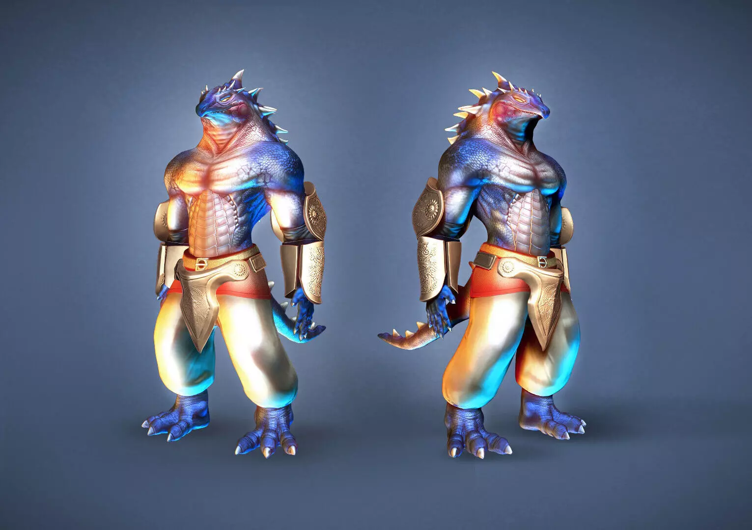 Dragon warrior 3D model_0