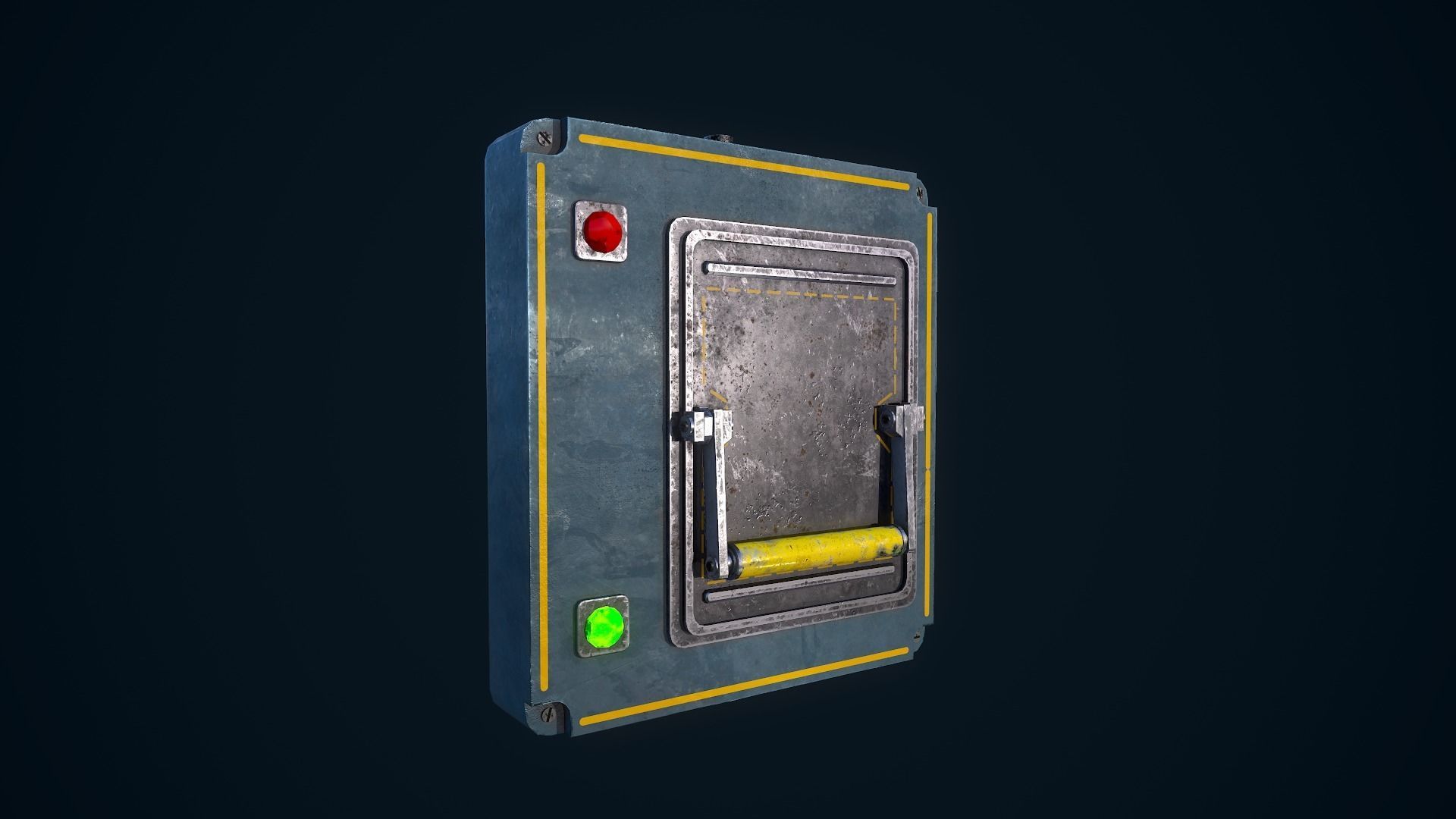 Power Switch Low-poly 3D model_12