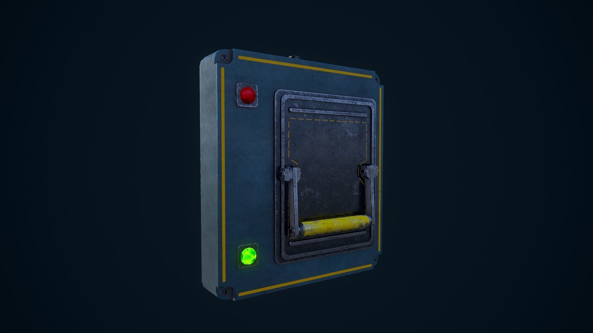 Power Switch Low-poly 3D model_10
