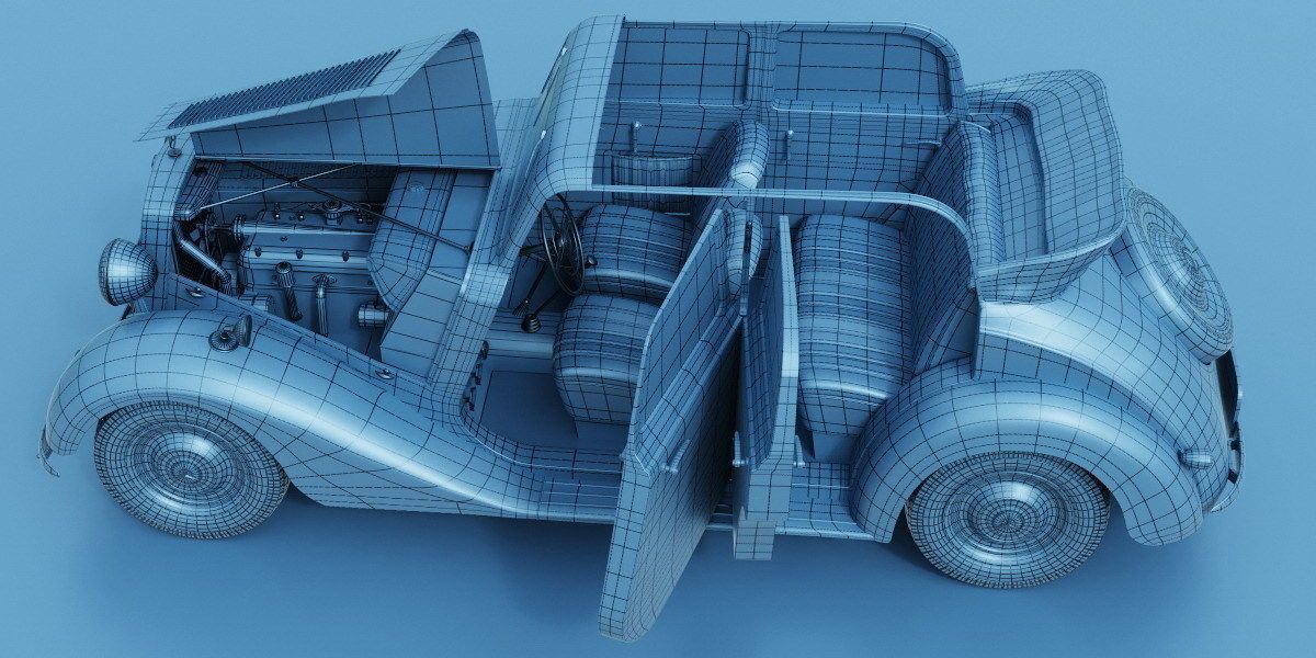 Mercedes-Benz 170V  Cabrio Saloon 1936 3D model_16