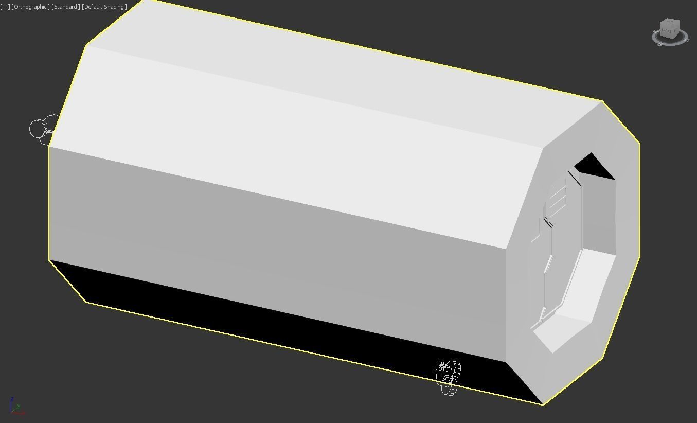 sci fi asset corridor 3D model_8