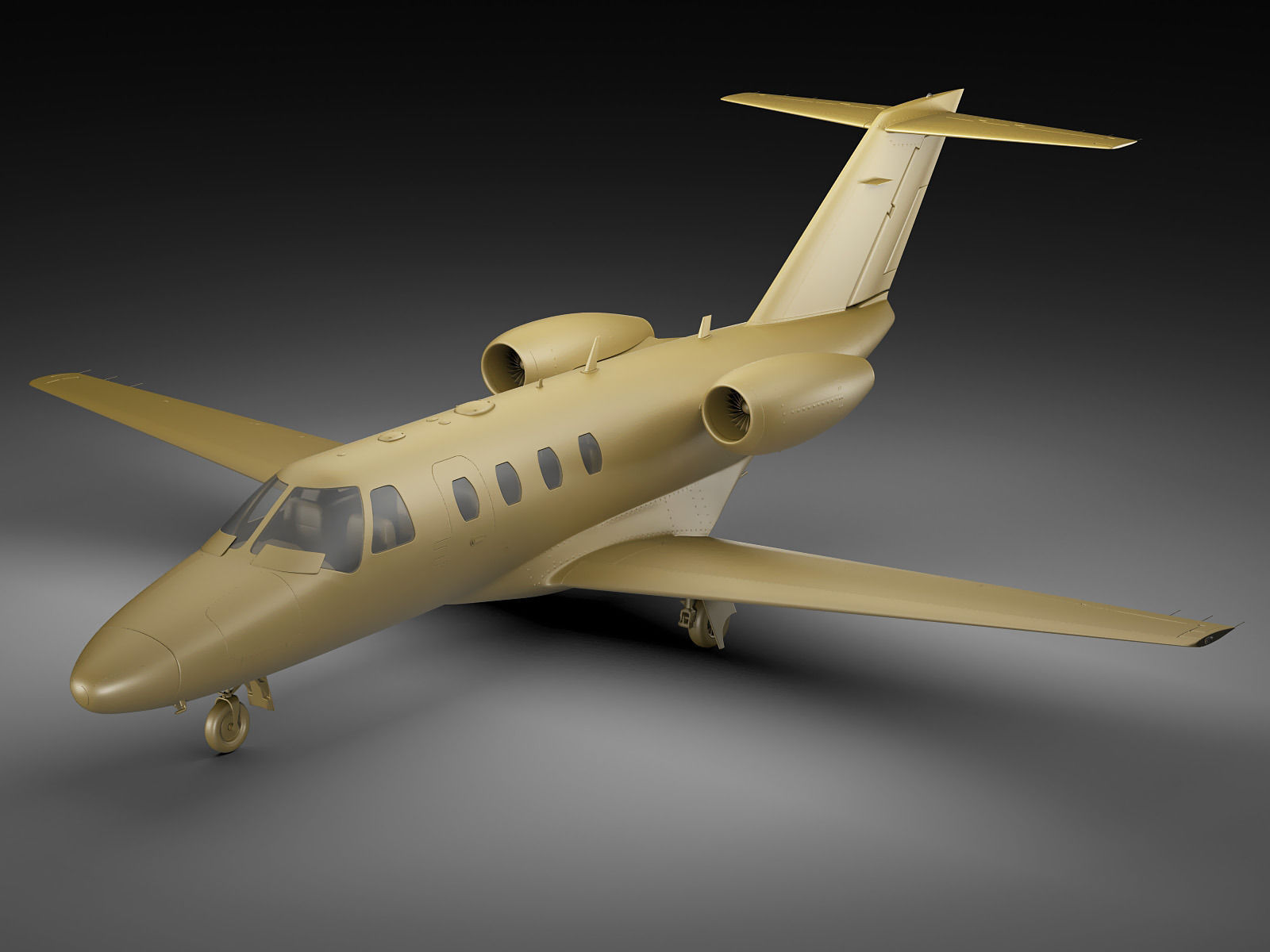 Cessna 525 CJ1 plus Citation Jet 3D Model .max .obj .3ds