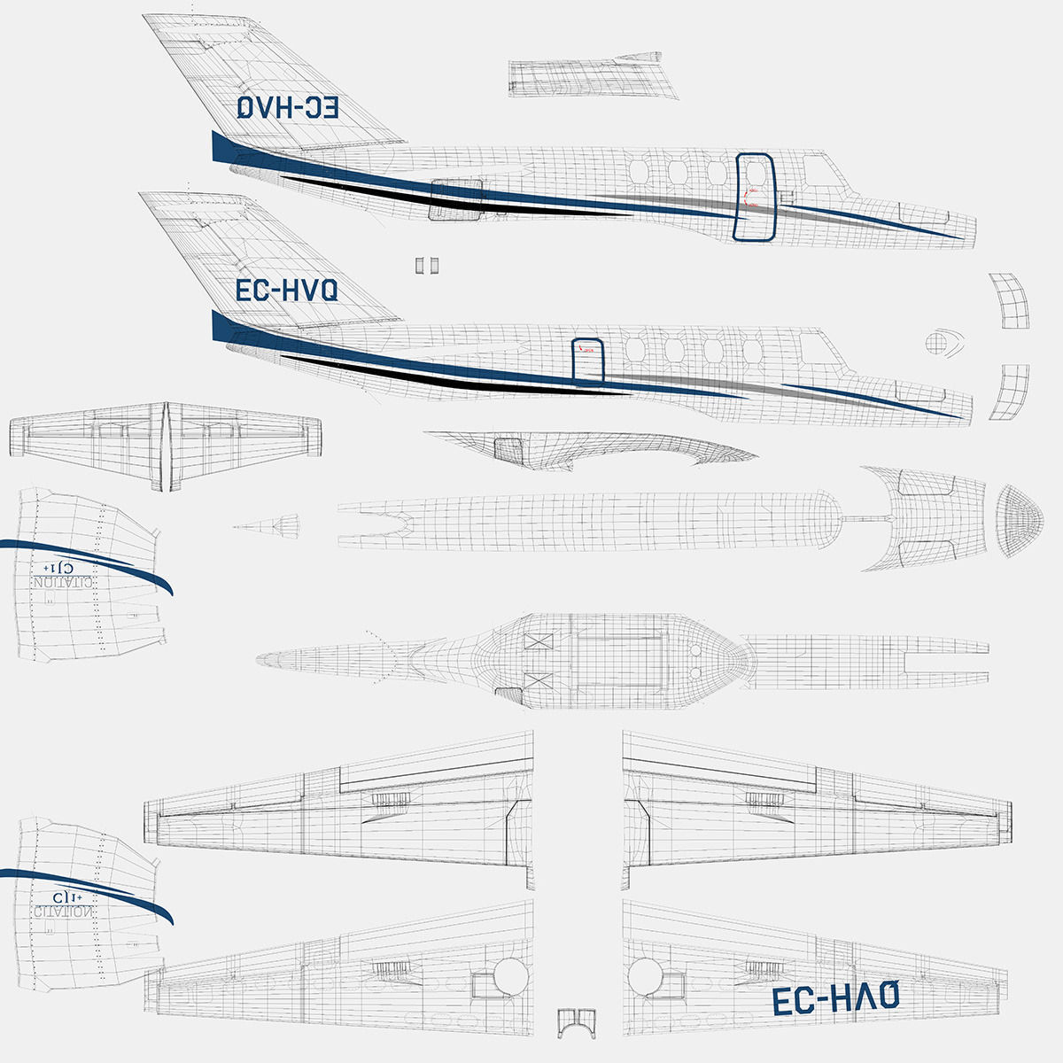 Cessna 525 CJ1 plus Citation Jet 3D model_25