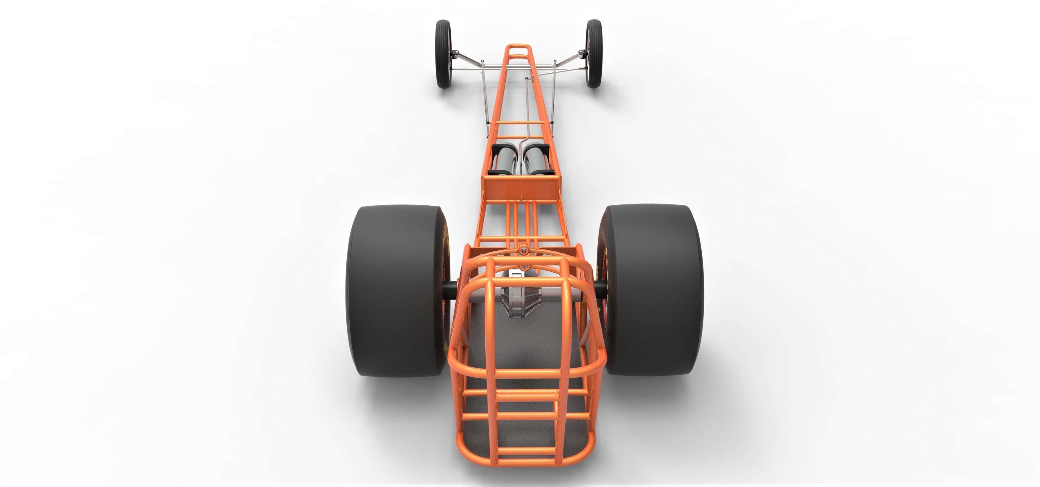 Chassis of front engined dragster 3D model_13