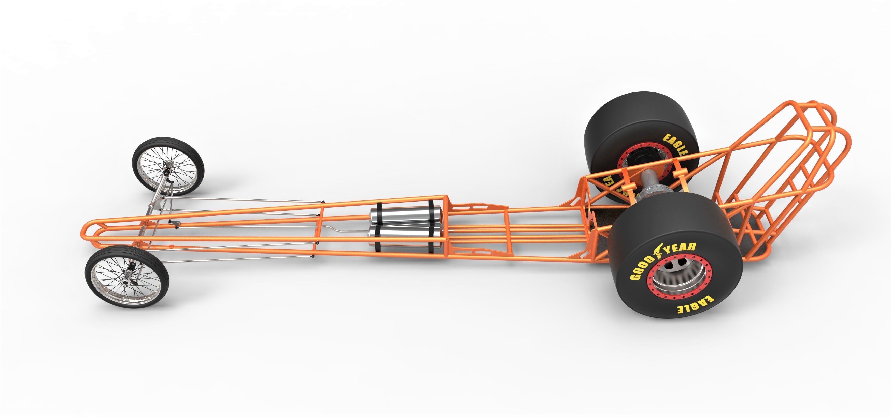 Chassis of front engined dragster 3D model_8