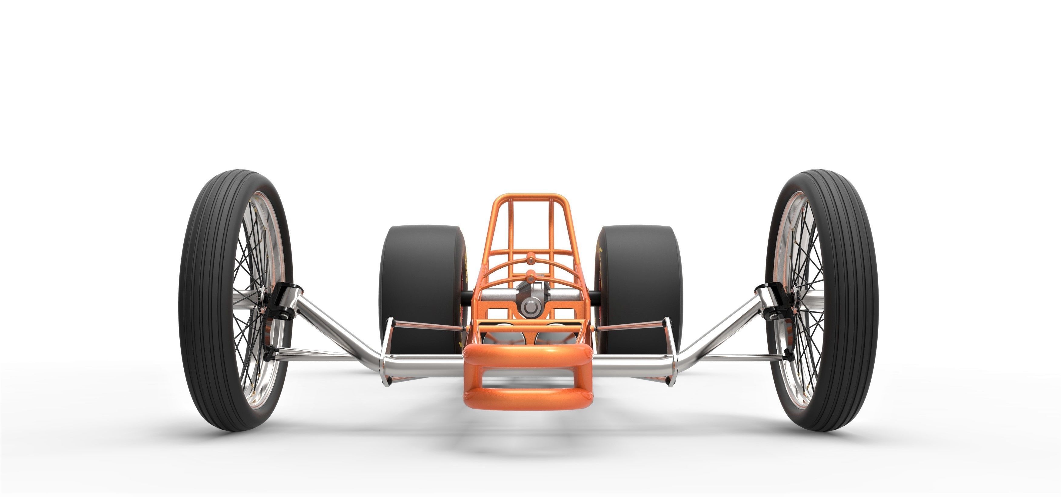 Chassis of front engined dragster 3D model_6