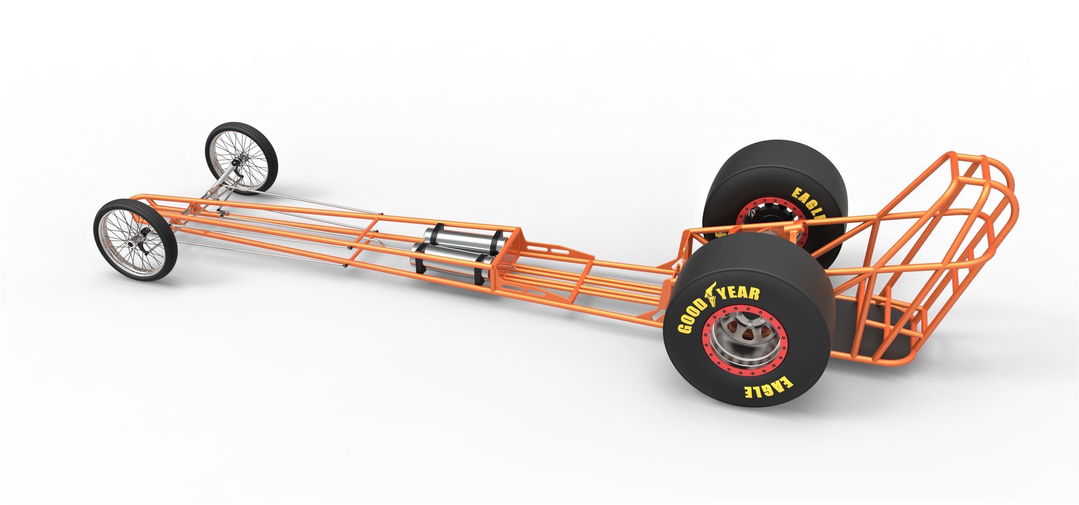 Chassis of front engined dragster 3D model_10