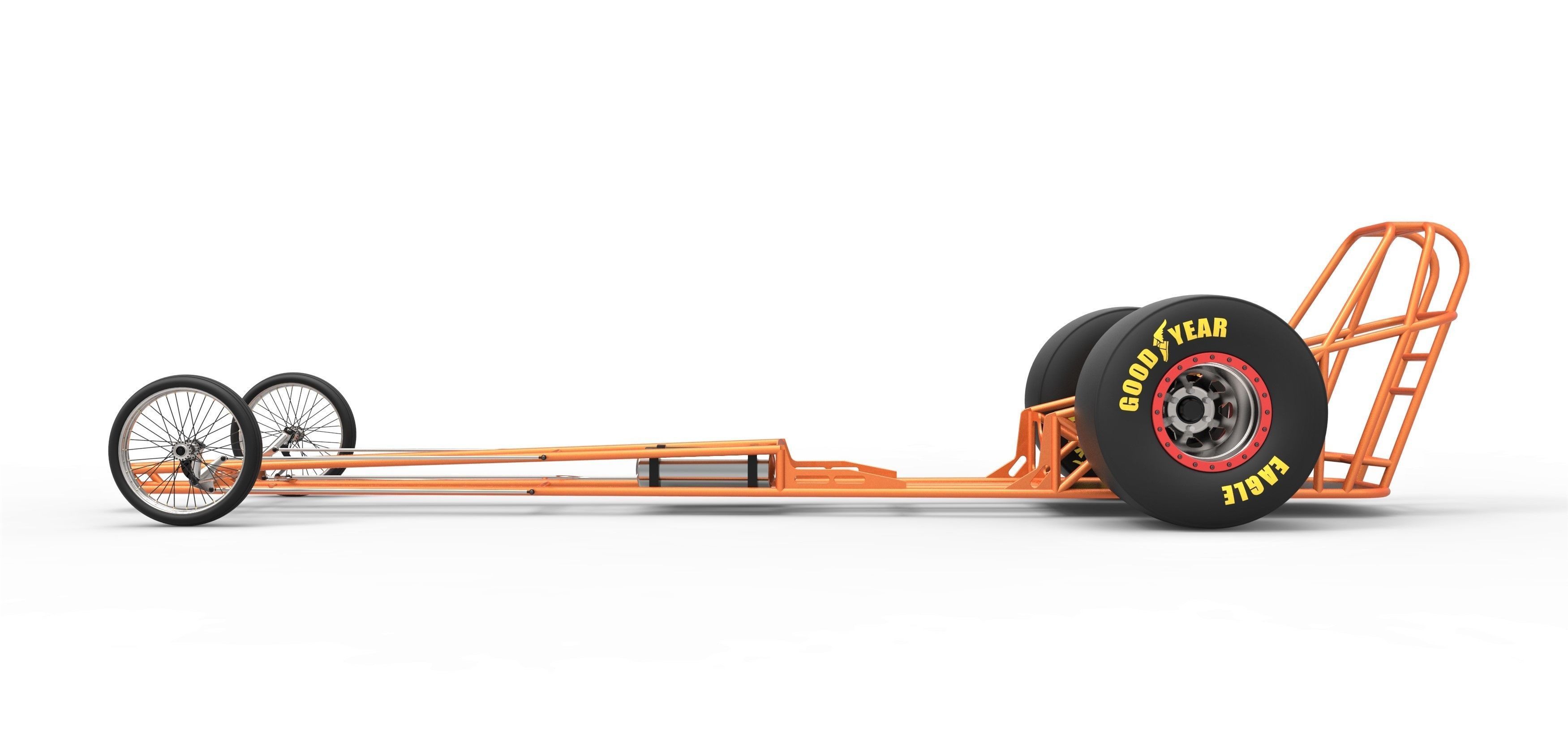 Chassis of front engined dragster 3D model_7